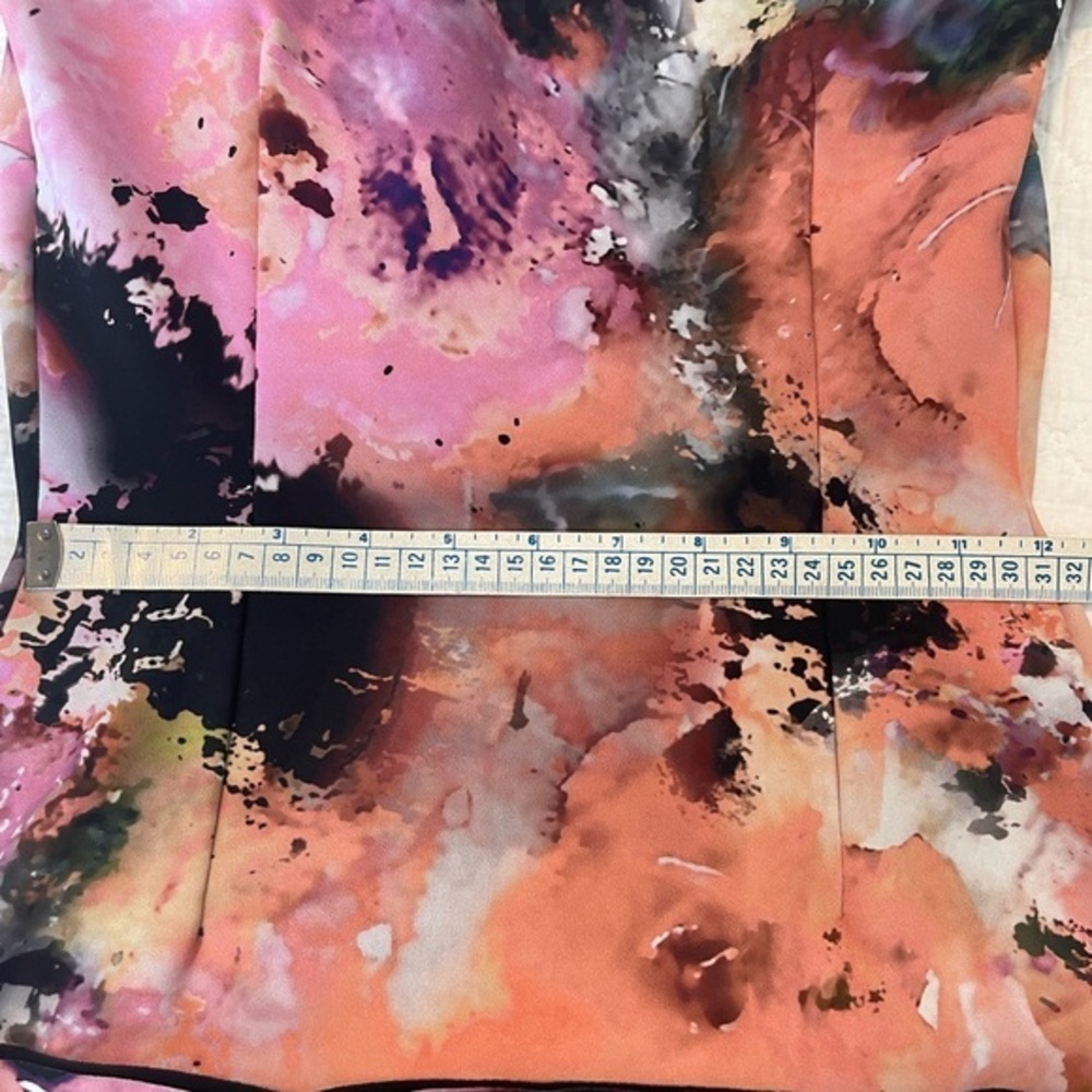 Chiara Boni La Petite Robe Size 2 Watercolor Abstract Sleeveless Dress 38 EUC - Picture 13 of 14